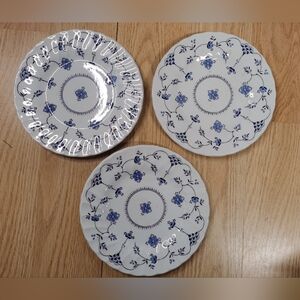 3 Myott Finlandia Plates 6 3/4” Fine Staffordshire Ware England 1982